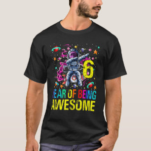 6 Geburtstag als Phantastischer Astronaut T-Shirt