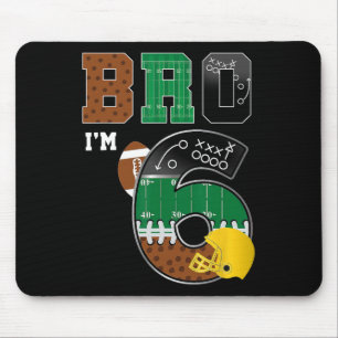 6. Geburtstag Boy Bro Ich bin 6 Jahre alt Jungs Ki Mousepad