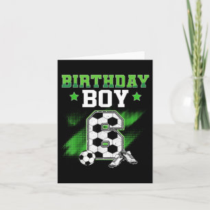 6. Geburtstag Boy Soccer 6 Jahre alter Sport 6 Jah Karte