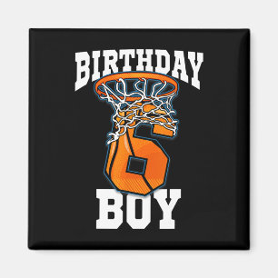 6. Geburtstag Bysketbyll Junge 6 Jahre alt Bysketb Magnet