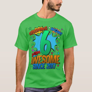 6. Geburtstag Comic-Stil Toll seit 2017 6 Jahre T-Shirt