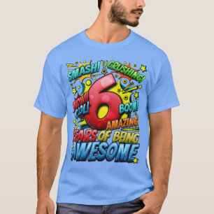 6. Geburtstag Comic-Stil Toll seit 2017 6 Jahre T-Shirt
