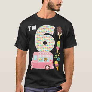 6. Geburtstag Crew Ice Creme Truck Im 6-tägigen Ei T-Shirt