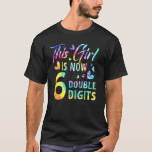 6. Geburtstag dieses Mädchen ist jetzt 6 zweistell T-Shirt