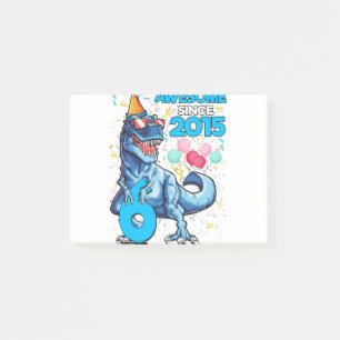 6. Geburtstag Dinosaurier 6 Jahre alter Junge Kind Post-it Klebezettel