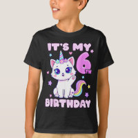 6. Geburtstag Einhorn Katze 6 Jahre alte Mädchen