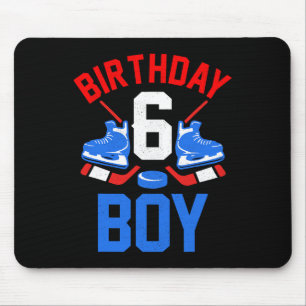 6. Geburtstag für Mädchen Jungen 6 Jahre alter Eis Mousepad