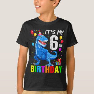 6. Geburtstag glücklicher 6-jähriger T-Rex-Shirt J T-Shirt