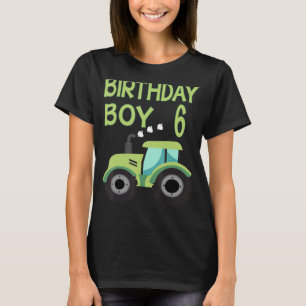 6. Geburtstag Junge 6 Jahre alter LKW-Traktor Par T-Shirt