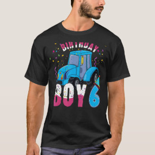 6. Geburtstag Junge 6 Jahre alter LKW-Traktor Par T-Shirt