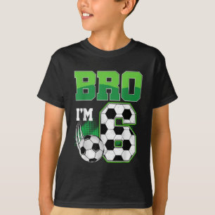 6. Geburtstag Junge Bro Ich bin 6 Jahre alt Fußbal T-Shirt