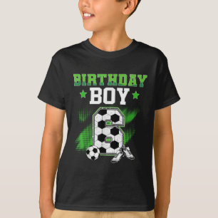 6. Geburtstag Junge Fußball 6 Jahre Sport 6 Jahre  T-Shirt