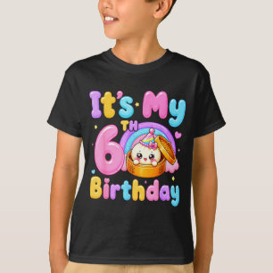 6. Geburtstag Mädchen kawaii Klöße Anime Geburtsta T-Shirt