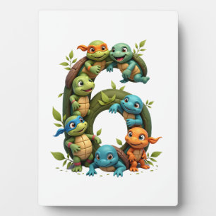 6. Geburtstag Meeresschildkröte Theme Party 6 Jahr Fotoplatte