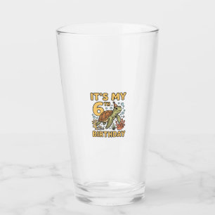 6. Geburtstag Meeresschildkröte Vintage Gravur Des Glas
