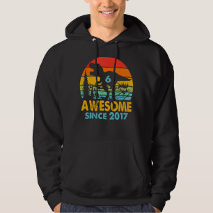 6. Geburtstag Phantastisch seit 2017 Dinosaurier 6 Hoodie