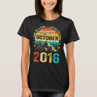 6. Geburtstag Phantastisch seit Oktober 2016 6 Jah T-Shirt