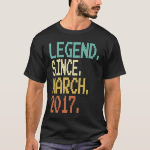 6. Geburtstag seit März 2017 6 Jahre alt T-Shirt