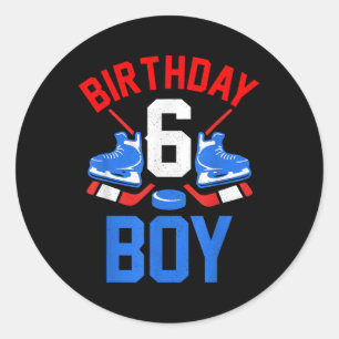 6. Geburtstag Shirt für Mädchen Jungen 6 Jahre alt Runder Aufkleber