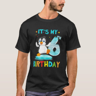 6. Geburtstag Shirt Pinguin Geburtstag Shirt 6 Jah