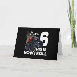 6. Geburtstag T-Junge Monstertruck 6 Jahre alt Ges Einladung
