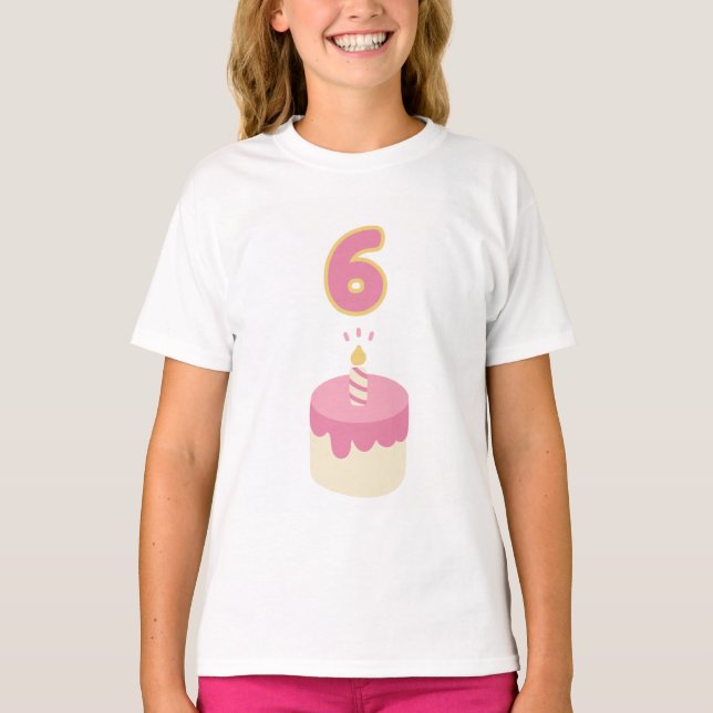 6. Geburtstag T-Shirt (Vorderseite)
