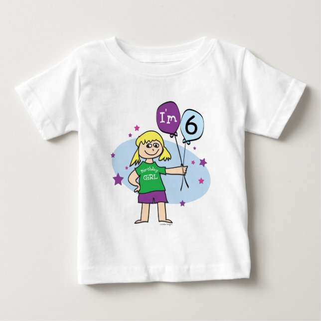 6. Geburtstag T - Shirt (Vorderseite)