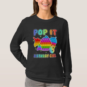 6. Geburtstag Unicorn Fidget Pop It Birthday Girl T-Shirt