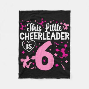 6. Geburtstags-Cheerleaderin Sechs Jahre alte Chee Fleecedecke