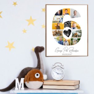 6. Geburtstags-Foto-Collage-Poster Andenken Poster