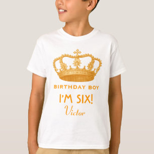 6. Geburtstags-Name-Kronen-Geschenk-Idee V06 T-Shirt
