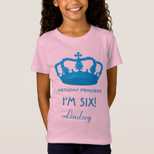 6. Geburtstags-Name-Kronen-Geschenk-Idee V20 T-Shirt