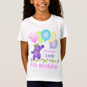 6. Geburtstags-Prinzessin, individueller Name T-Shirt