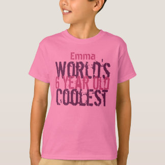 6. Geburtstagsgeschenk der Coolststen 6-jährige Mä T-Shirt