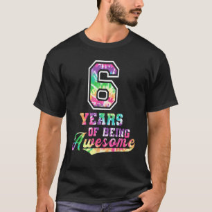 6. Geburtstagsidee Gefärbte Krawatte 6 Jahre Phant T-Shirt