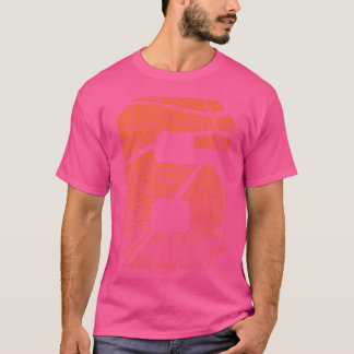 6. Geburtstagskorb Basketball Basketball Basketbal T-Shirt