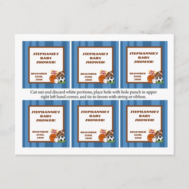 6 Gefälligkeitstags All-Star Blue Einladungspostkarte (Vorderseite)