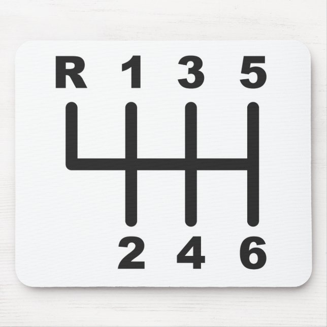 6 Geschwindigkeits-Schiebetor Mousepad (Vorne)