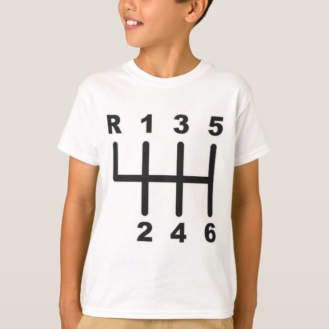 6 Geschwindigkeits-Schiebetor T-Shirt (Vorderseite)