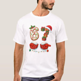 “6 Gifts & Santa Hands” Cookie for brothers T-Shirt