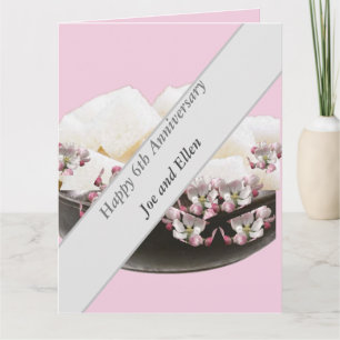 6. Hochzeitstag, Eisen und Zucker Karte