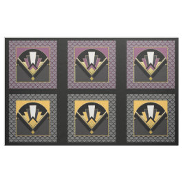 # 6 Ikonische Art Deco Lüfterdesign Panels 30 cm Stoff