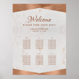 6 Imitate für Hochzeitskartentafeln mit Tisch und Poster
