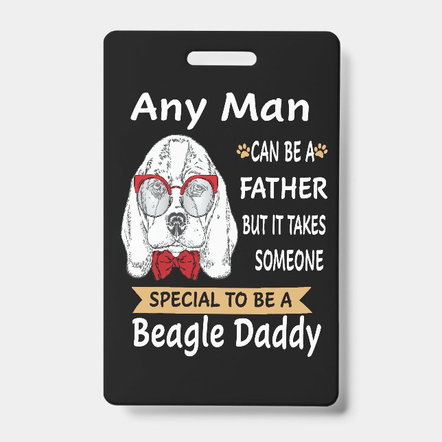 6 Irgend ein Mann Beagle Daddy Ausweis (Vorderseite)