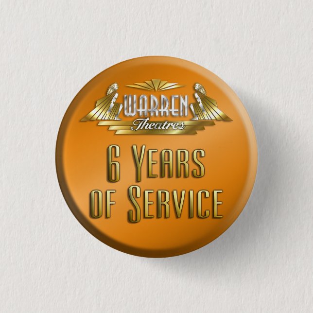 6 Jahr-Button Button (Vorderseite)