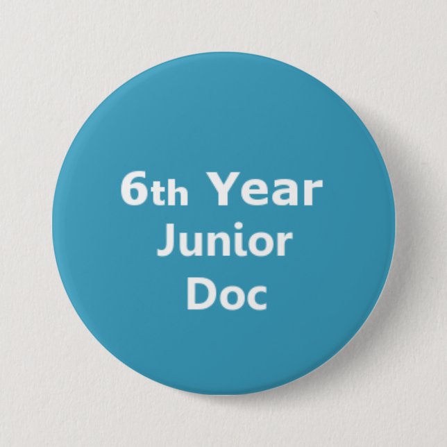 6. Jahr-Juniordoktor-Abzeichen Button (Vorderseite)