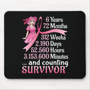 6 Jahre 72 Monate und Besetzung von Brustkrebs Sur Mousepad