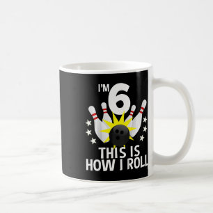 6 Jahre alt Bowling Geburtstagsparty Wie ich 6th G Kaffeetasse