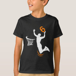 6 Jahre alt Bysketbyll Dunk 6. Geburtstagsparty Bo T-Shirt