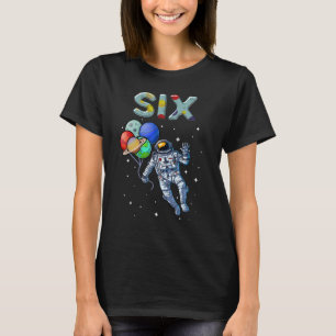 6 Jahre alt Geburtstag Junge Astronaut 6. Geburtst T-Shirt